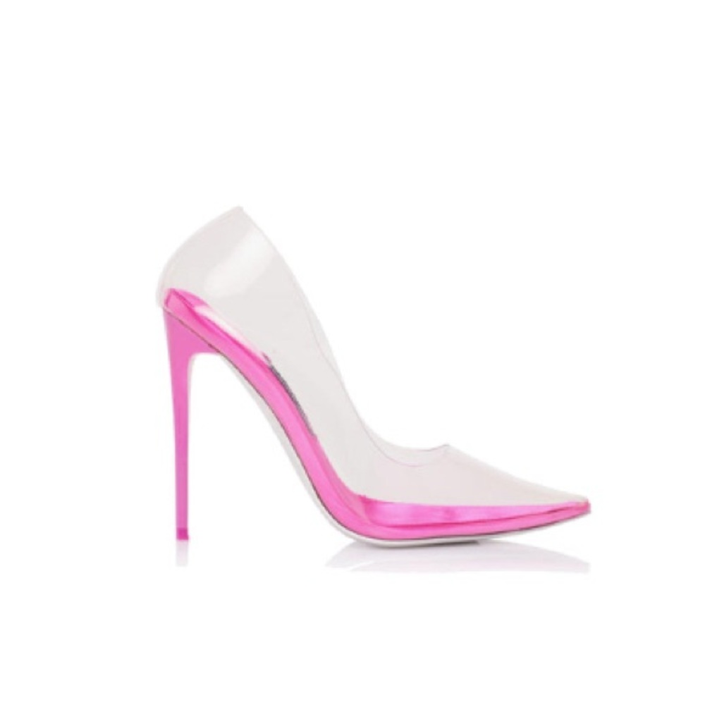 Elegant Pink and Clear Jessica Rich Stiletto Heels SZ 40 or size 9 NIB